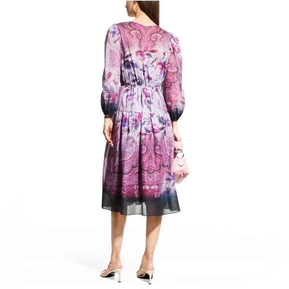 Kobi Halperin Chloe Blouson Sleeve Midi Dress with Pockets, NWT, Size XS - Picture 4 of 15